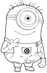 How to draw cute minion