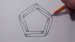 how to draw pentagon 
