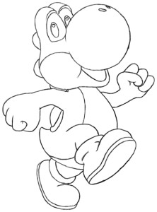 How to draw yoshi’s woolly world easy