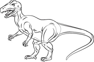 how to draw a dinosaur 