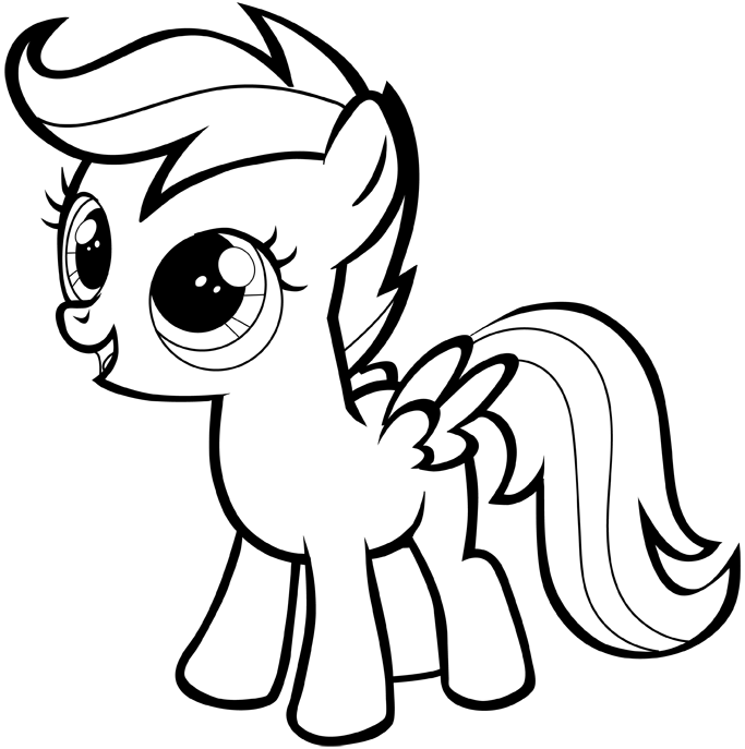 How to draw a my little pony easy step by step for beginners