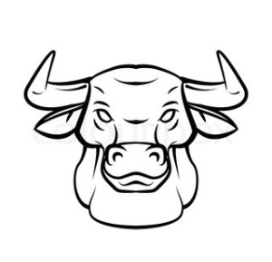 how to draw a bull head for beginner step by step