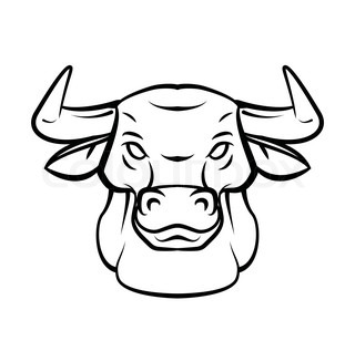 How to draw a bull head step by step easy for beginners | Rock Draw